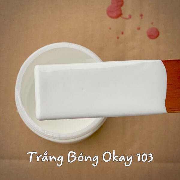Sơn Okay trắng bóng 103
